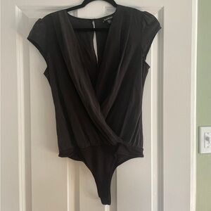 Bebe Dark Gray Body Suit